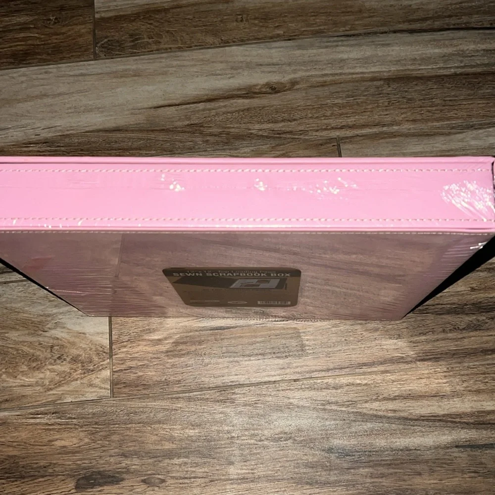 Pink sewn scrapbook new